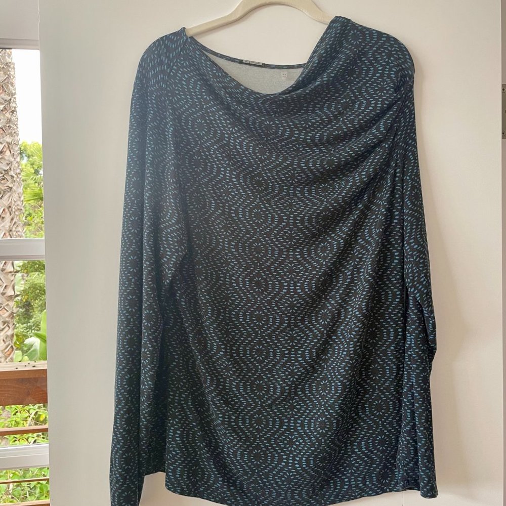 Elie Tahari Modern Long-sleeveโ Tunic, Size XL